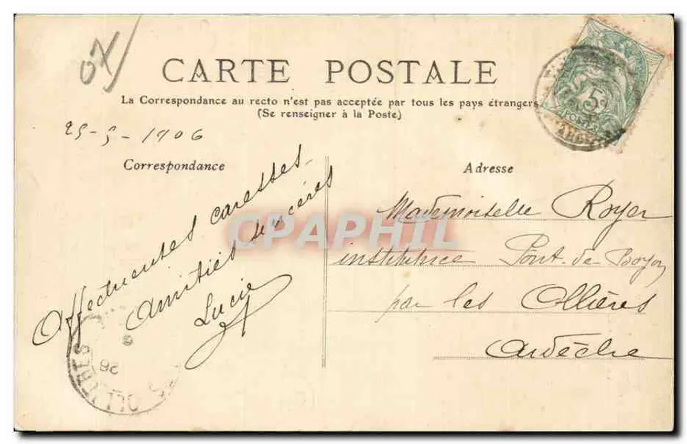 Tal der Volane — Der Käserock — Ardèche — 131 — Antraigues - Rückseite