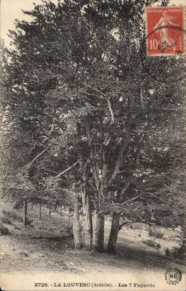 La Louvesc (Ardèche) — Os 7 Fayards — editor M.B. Le Puy - Frente