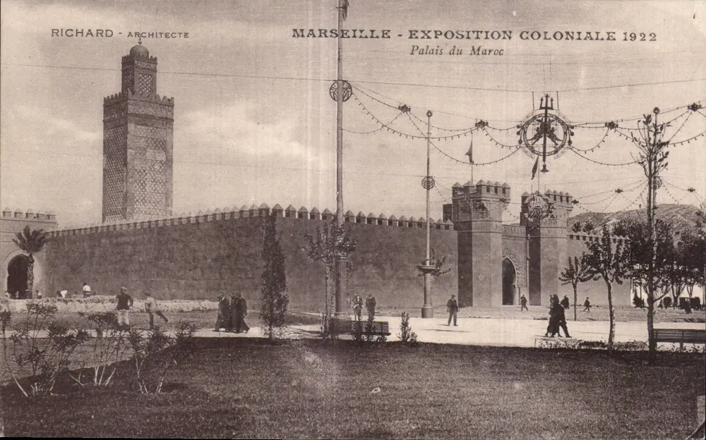 Marselha - Exposição Colonial 1922 - Palácio do Marrocos — Richard, Arquiteto - Frente