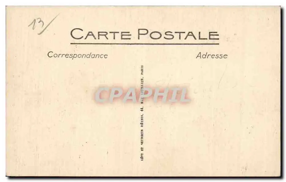 Exposição Colonial de Marselha — Palácio de Madagascar — E. Richard, Arquiteto - Verso