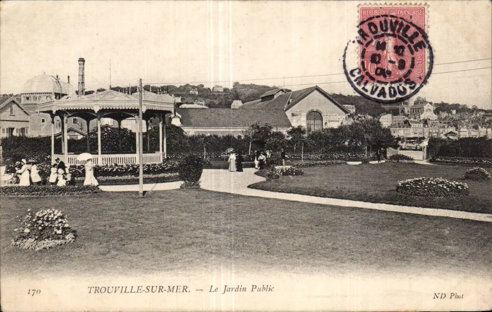 Trouville-sur-Mer — Ansicht des öffentlichen Gartens — ND Phot, n°170 - Vorderseite