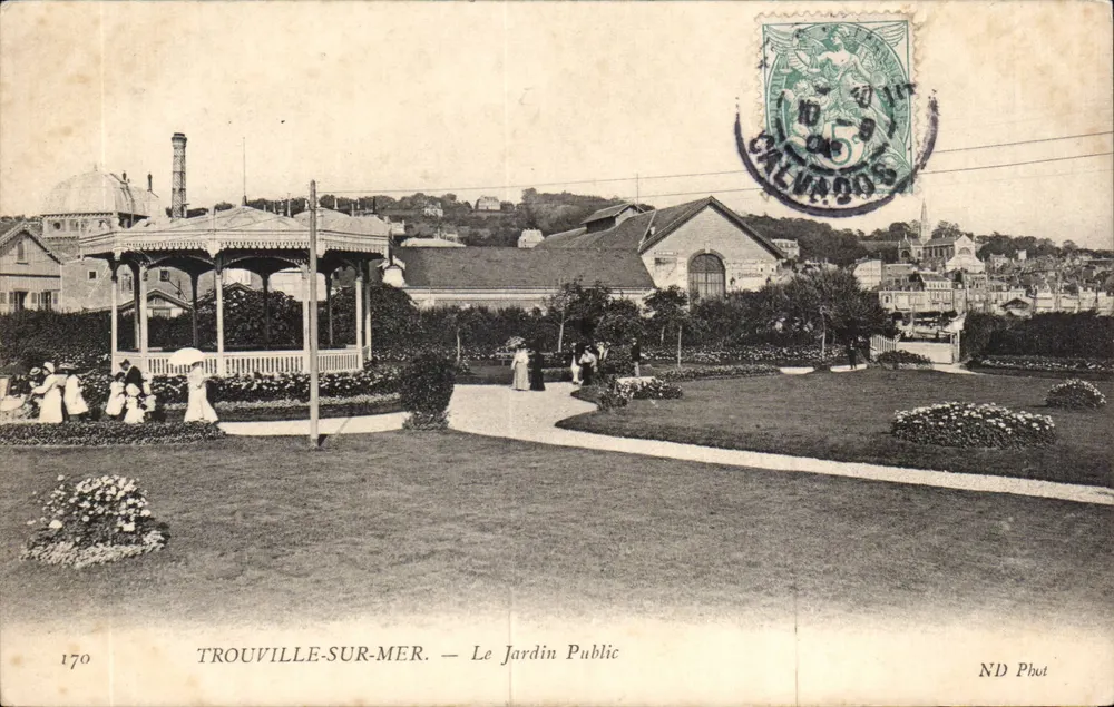 Trouville-sur-Mer — Ansicht des öffentlichen Gartens — ND Phut, n°170 - Vorderseite