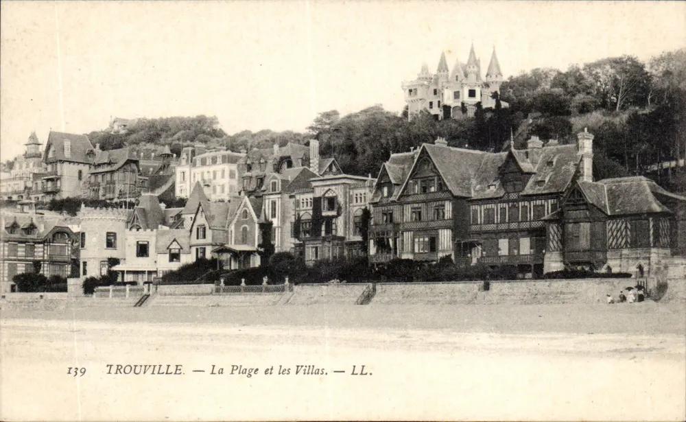 Trouville — Die Strandpromenade und die Villen — LL. — n°139 - Vorderseite