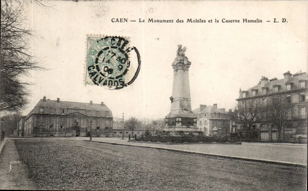 Caen — Das Denkmal der Mobilien und die Kasernen Hamelin — L. D. - Vorderseite