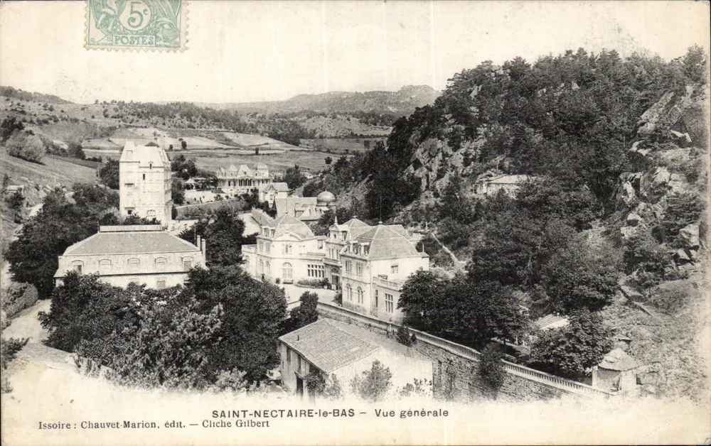Saint-Nectaire-le-Bas — Vista geral — Chauvet-Marion, editor — Cliche Gilbert - Frente