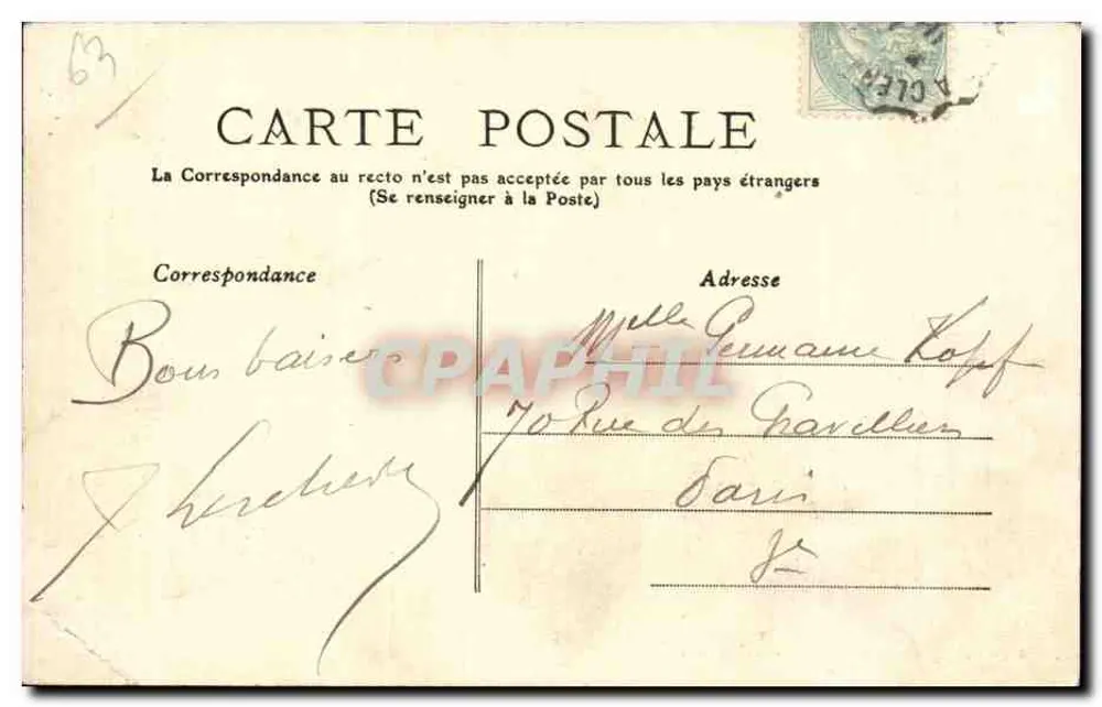 Saint-Nectaire-le-Bas — Vista geral — Chauvet-Marion, editor — Cliche Gilbert - Verso
