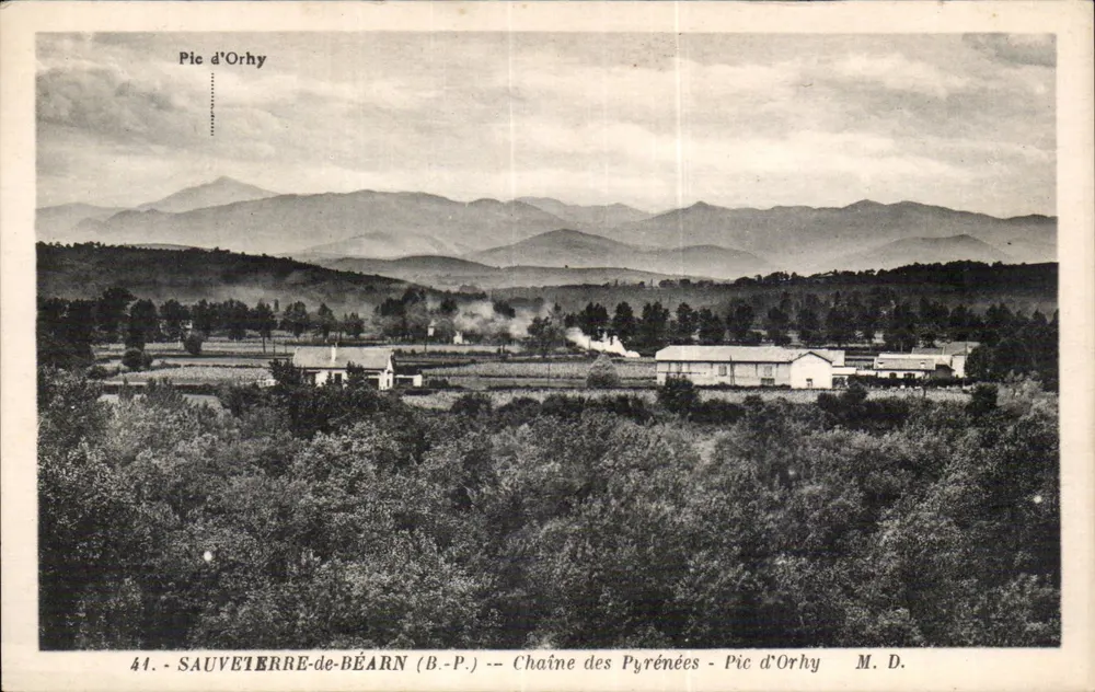 Sauveterre-de-Béarn — Pyrenäen-Kette - Pic d'Orhy — M.D. n°44 - Vorderseite