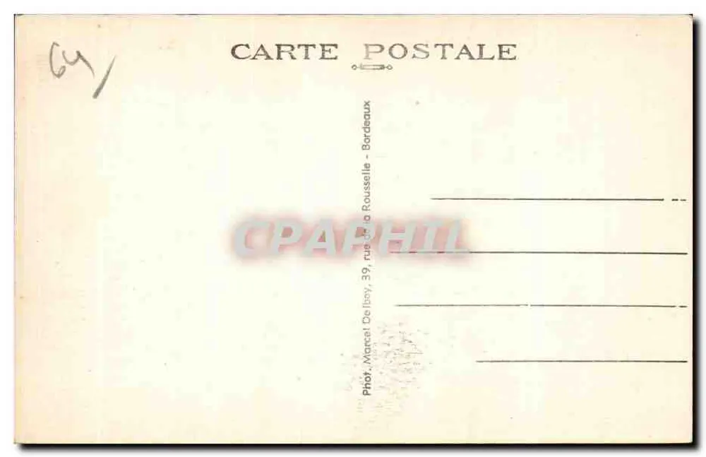 Sauveterre-de-Béarn — Pyrenäen-Kette - Pic d'Orhy — M.D. n°44 - Rückseite
