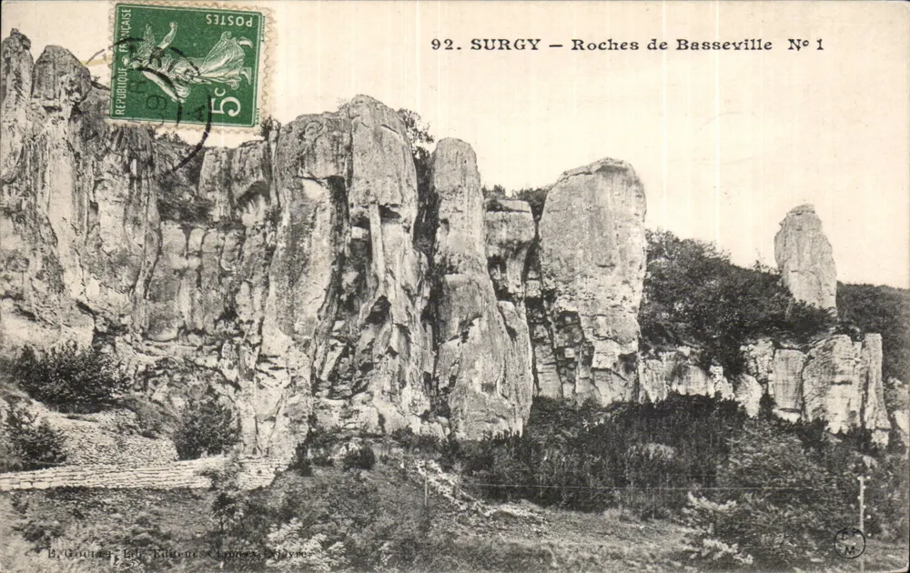 Surgy — Rochas de Basseville — B. Courcy, Editor, N° 1 - Frente