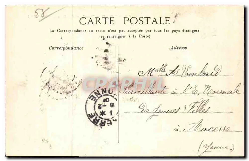 Surgy — Rochas de Basseville — B. Courcy, Editor, N° 1 - Verso