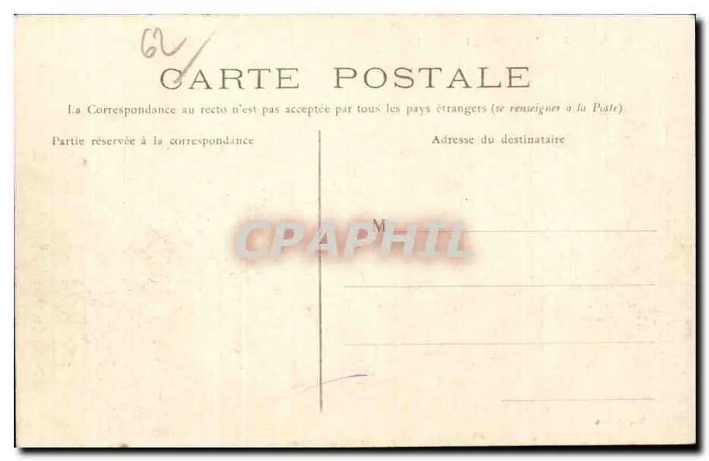 Arras — Interior da Cidadela — Ed. B, Arras - Verso