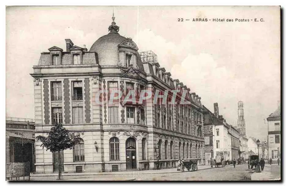 Arras — Hotel das Correios — E.C. n°22 - Frente