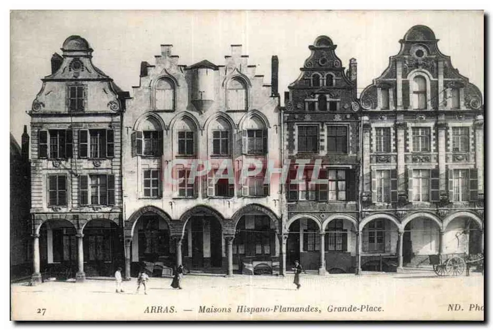 Arras — Hispano-Flamische Häuser, Große Platz — ND. Foto - Vorderseite