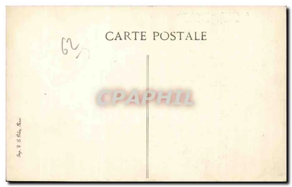 Arras — Rathaus und Straße Jacques-Le-Caron — Verlag B.D. n°5 - Rückseite