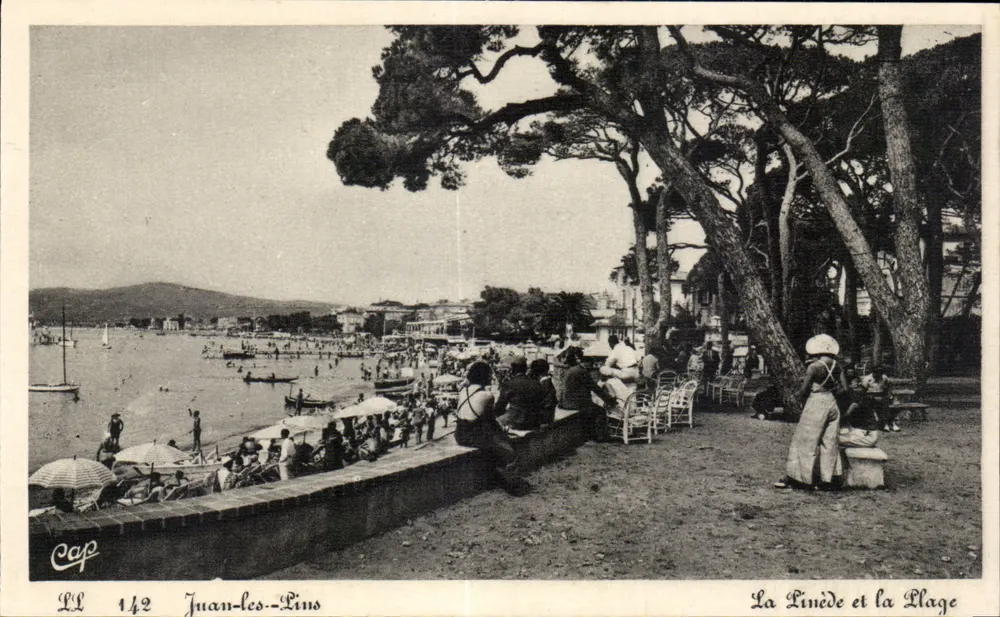 Juan-les-Pins — A Linède e a Praia — Cap - Frente