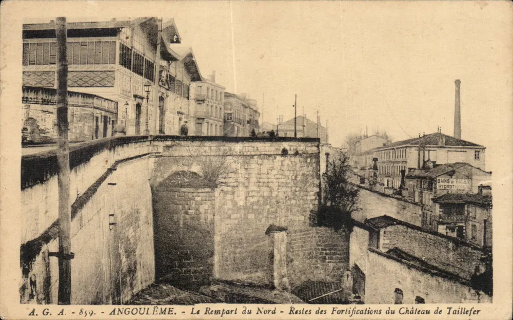 Angoulême — Der Nördliche Wall — Reste der Befestigungen des Schlosses Taillefer — A.G.A. n°859 - Vorderseite