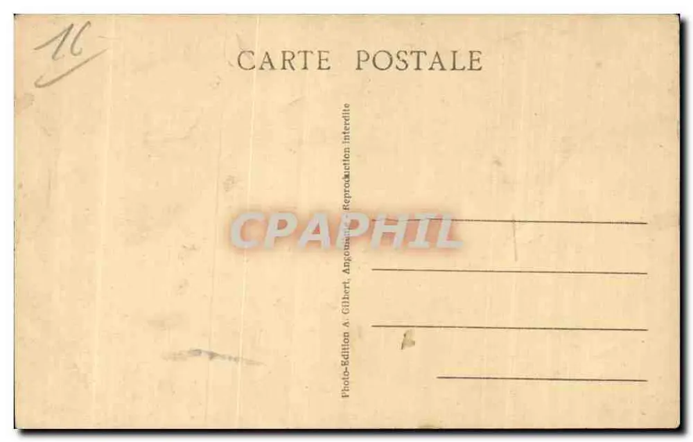 Angoulême — Der Nördliche Wall — Reste der Befestigungen des Schlosses Taillefer — A.G.A. n°859 - Rückseite