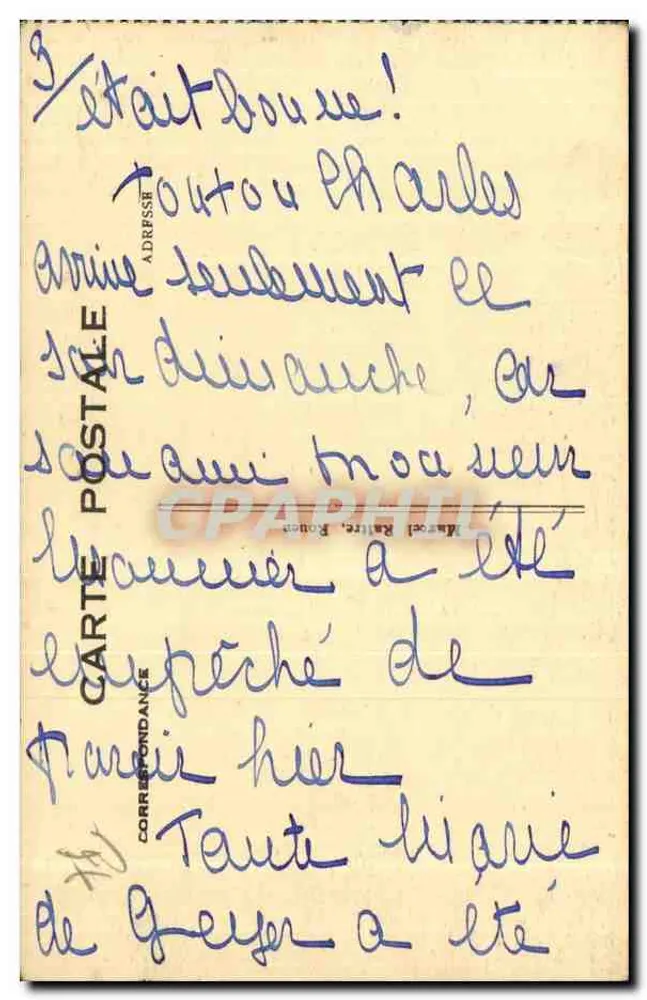 Rouen — Ansichten der Quais und der Seine — C. Rouen & N. Nr. 15 - Rückseite