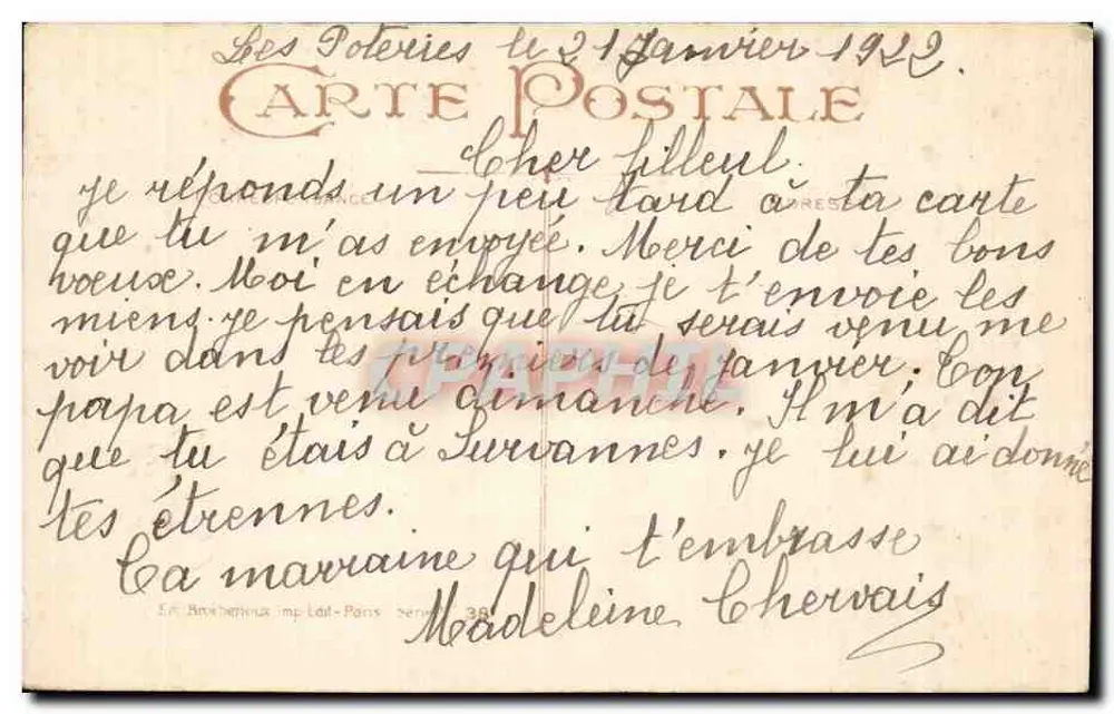 Winterlandschaft mit Schafen — Glückwünsche — Verlag ALPHA, Nr. 38 - Rückseite