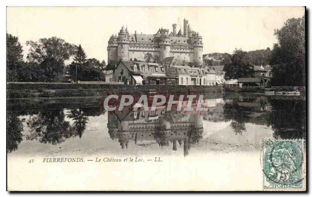 Pierrefonds — O Castelo e o Lago — LL. - Frente