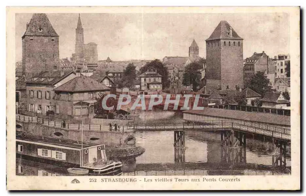 Strasbourg - Die alten Türme bei den Überdachten Brücken — Strasbourg - 252 - Vorderseite