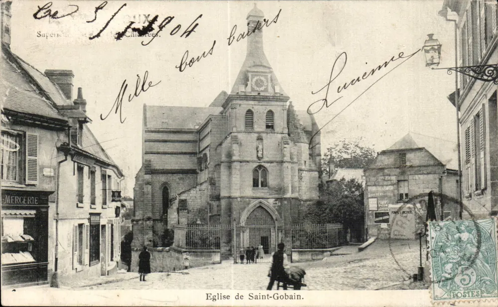 Igreja de Saint-Gobain — Superieures-Châteres — Editor Pina Picke - Frente
