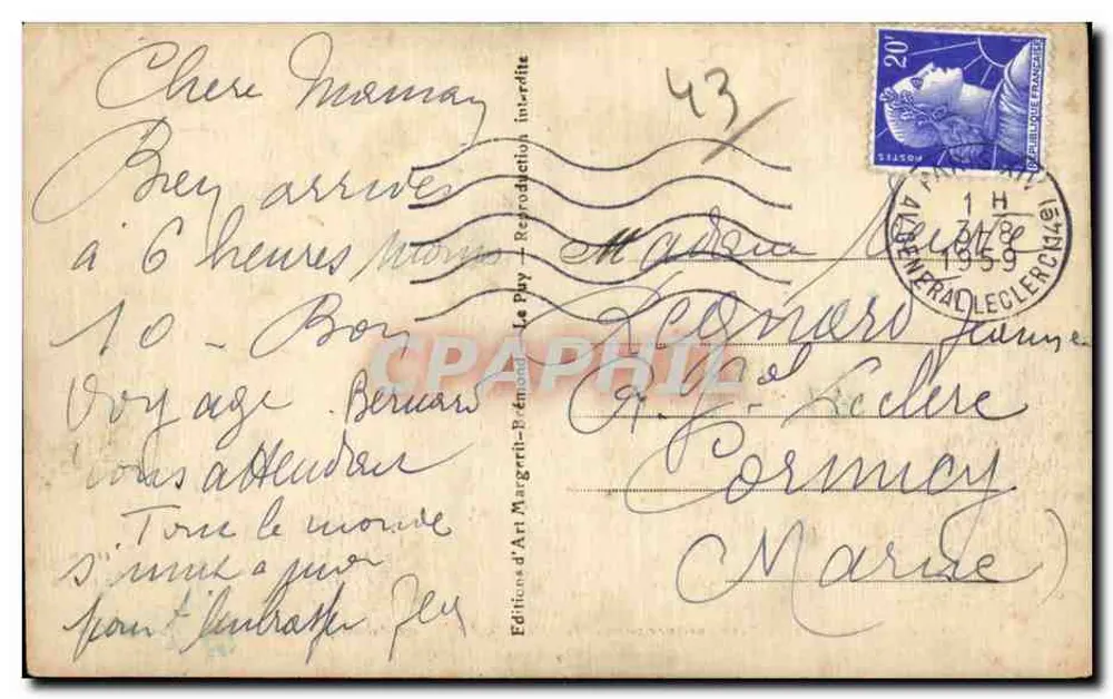 Le Puy — La Tour Pannessac — Perspectiva da Torre Pannessac e da Rue Pannessac — Edições Le Velay Illustré n°154 - Verso