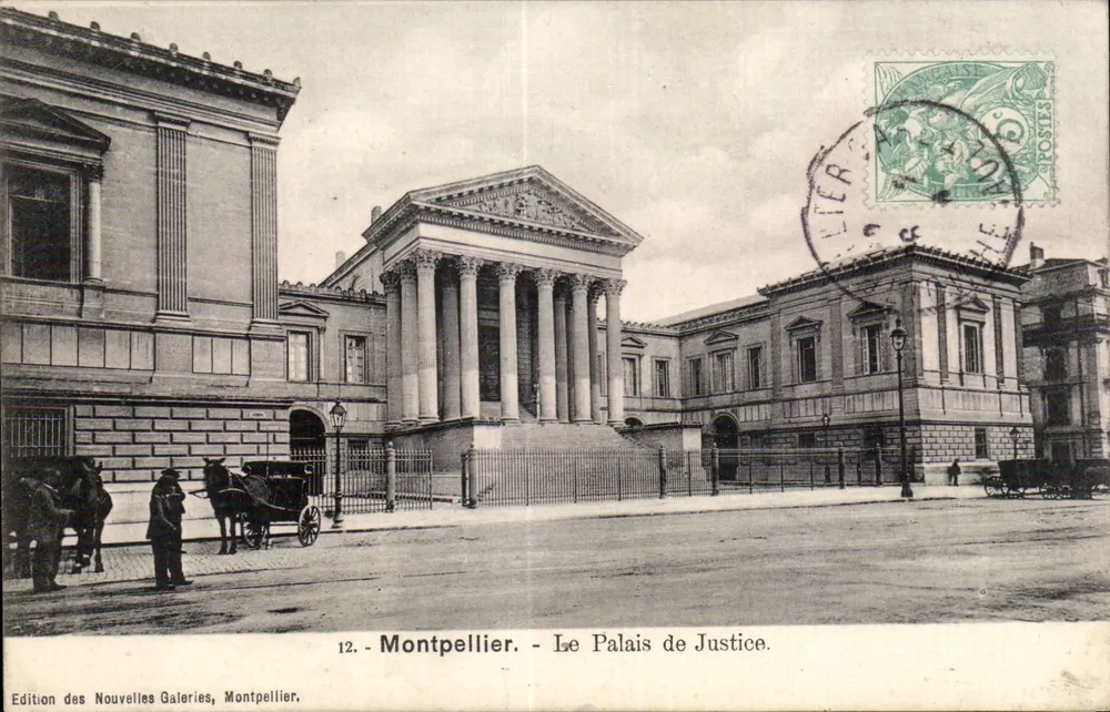 Montpellier - O Palácio de Justiça — Edição das Novas Galerias, n°12 - Frente