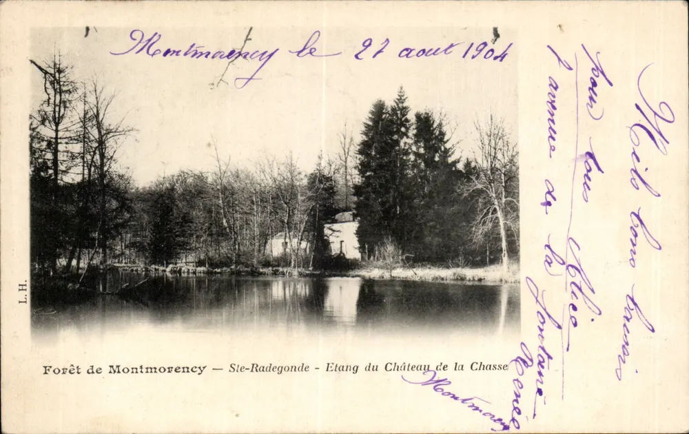 Wald von Montmorency — Ste-Radegonde — See des Schlosses La Chasse — Verlag L.H. - Vorderseite