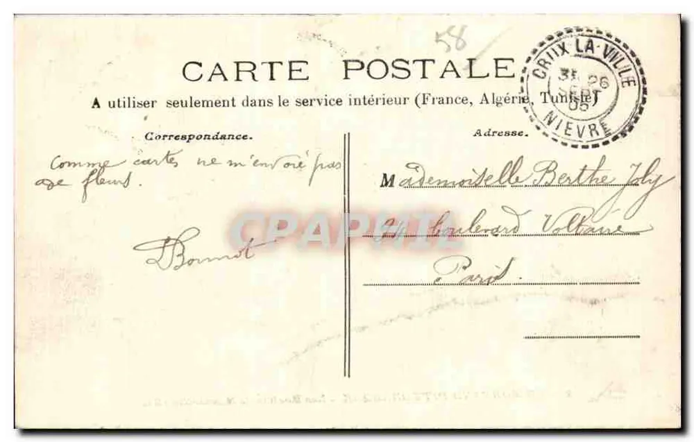 Les Roches de Basseville — Das pittoreske Morvand — CRIUX-LA-VILLE - Rückseite