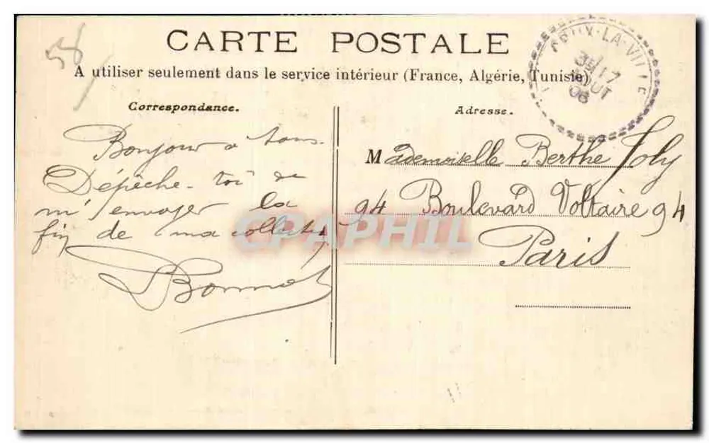 Das pittoreske Morvand — Chalauz — Le Courtil bas — unbekannter Verlag, n°5 - Rückseite