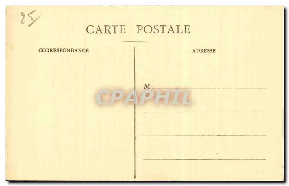 Besançon-les-Bains — Ansicht des Pont de la République — Künstlerische Sammlung, Cliché von Ch. Leroux - Rückseite