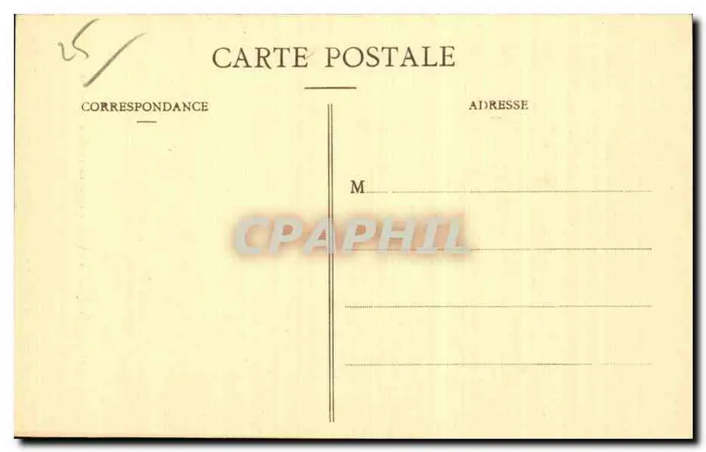 BESANÇON-les-BAINS — Margens do Doubs em Casamène — Coleção Artística, Cliché Ch. Lereux, n°34 - Verso