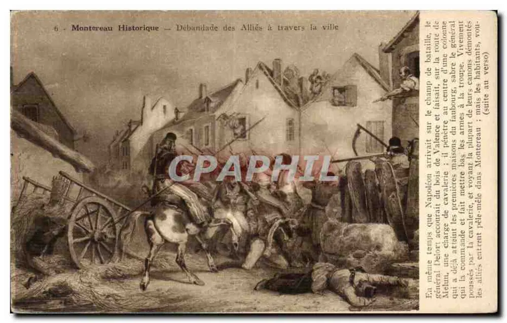 Montreuil Historisch — Flucht der Alliierten durch die Stadt — Serie 6 - Vorderseite