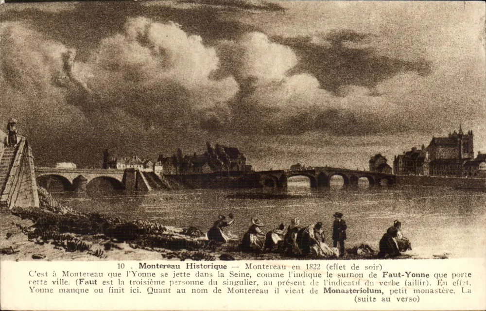 Montereau Historisch — Montereau 1822 (Abendwirkung) - Vorderseite