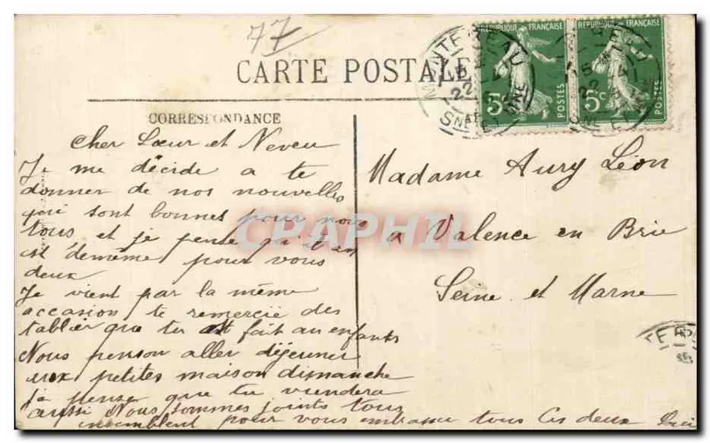 Montereau — Der Musikkiosk an den Noyes — LL, Nr. 56 - Rückseite