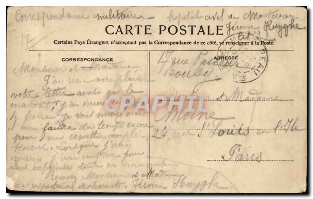 Montereau — Kirche Notre-Dame und Saint-Loup — Verlag Druck auf Karte Nr. 120 - Rückseite