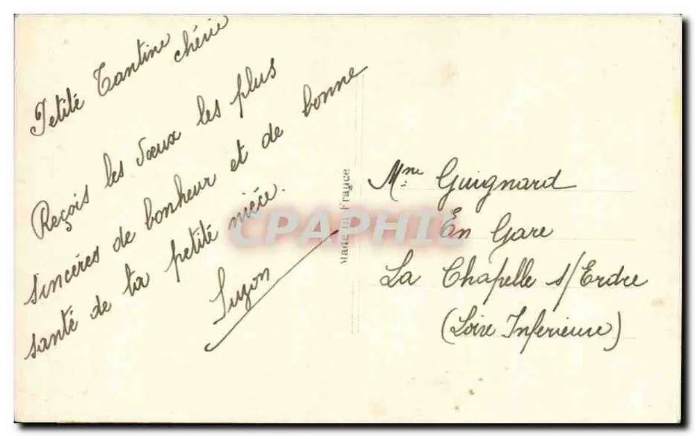 Blumenstrauß — Guten Tag — Verlag B. Paris 2039 - Rückseite