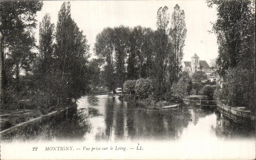 Montigny — Ansicht vom Loing — LL. - Vorderseite