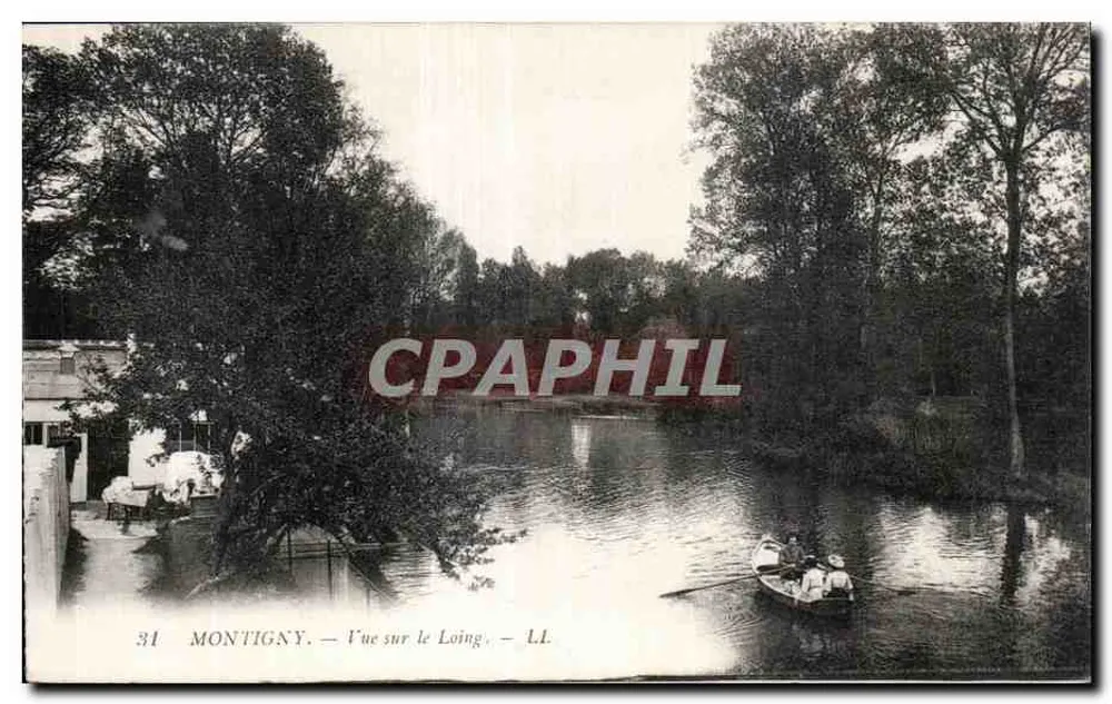 Montigny — Vista sobre o Loing — LL - Frente