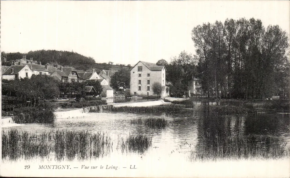 Montigny — Vista sobre o Loing — LL - Frente