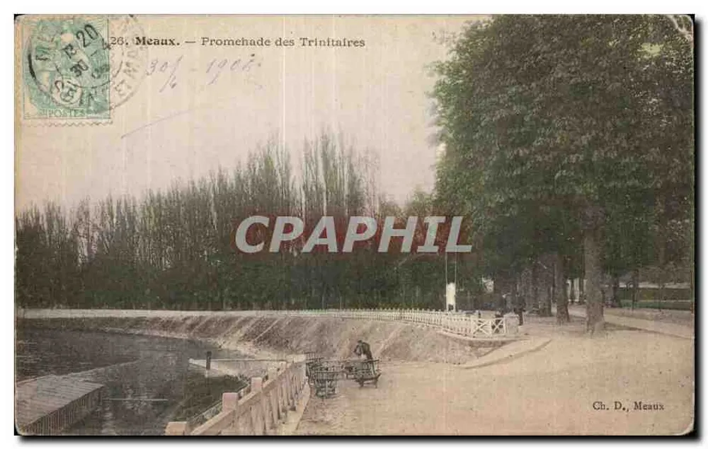 Meaux — Promenade dos Trinitários — Ch. D., Meaux - Frente