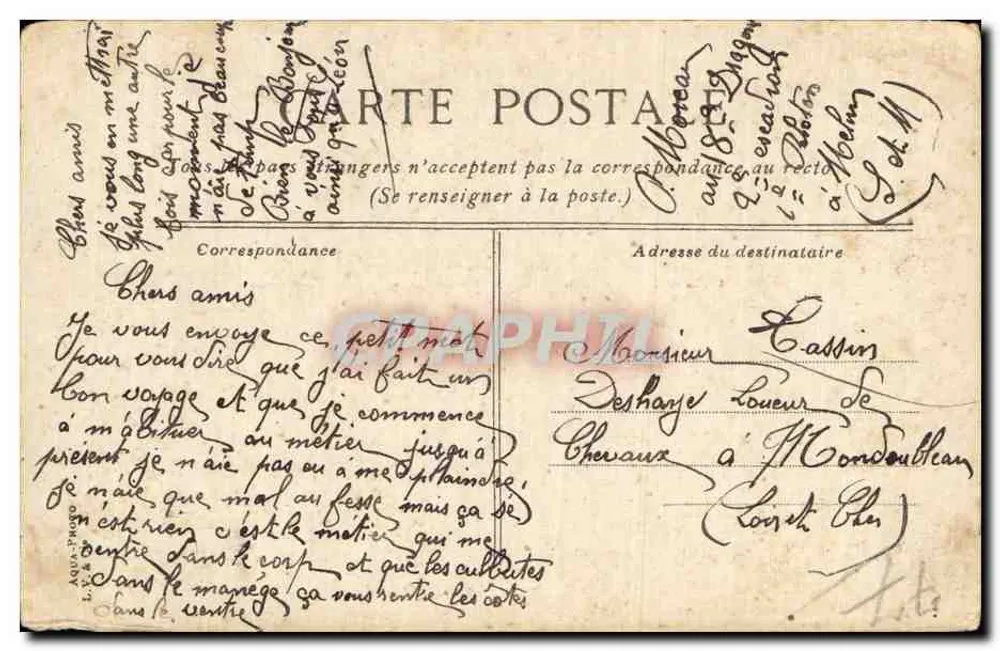 Melun La Tour Saint-Barthélemy — vista da torre e do barraud de vinhos — editor não identificado, n° de série 566 - Verso