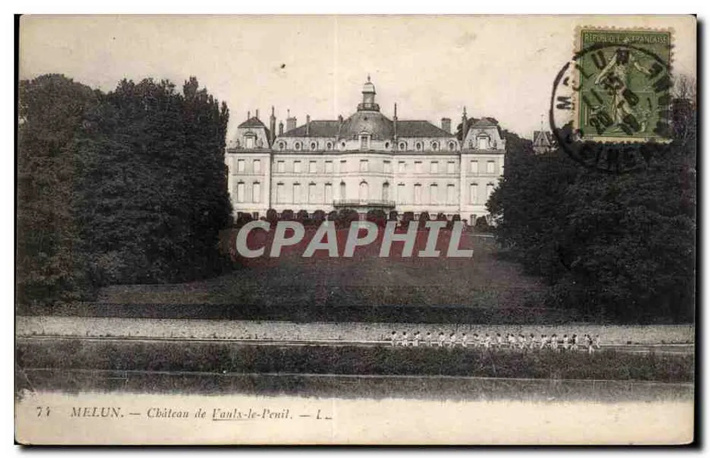 MELUN. — Castelo de Vanx-le-Penil — Lévy Fils & Cie, Paris - Frente