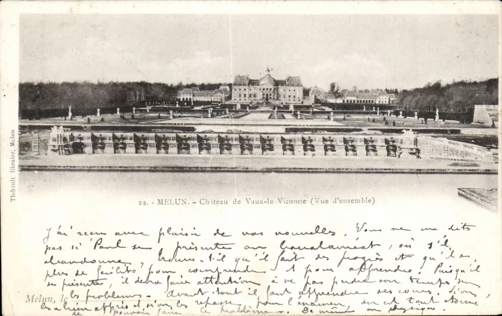 Melun - Castelo de Vaux-le-Vicomte (Visão geral) — Thibault, Melun, n°29 - Frente