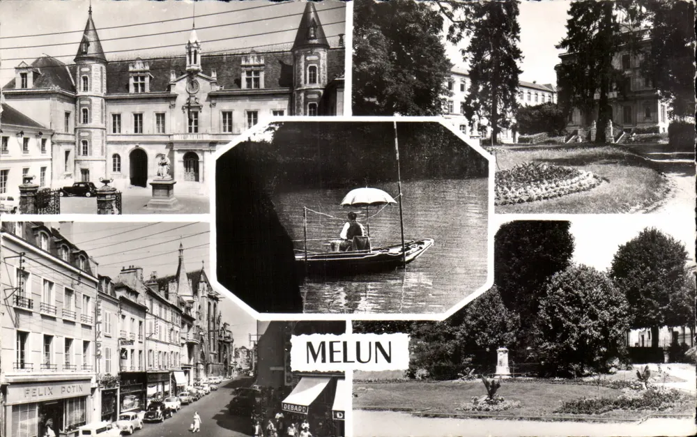 Melun — vista panorâmica — Éditions d'Art Raymond - Frente