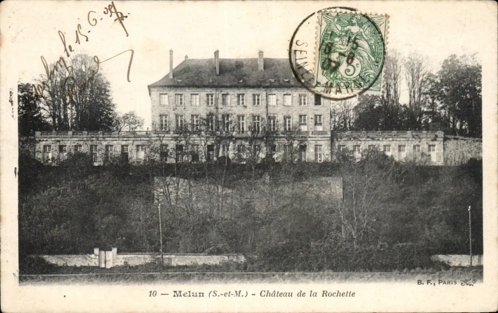 Melun (S.-et-M.) — Castelo da Rochette — B.F., PARIS - Frente