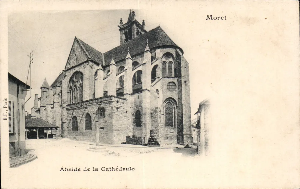 Absydę Katedry — Moret — B.F., Paryż - Awers