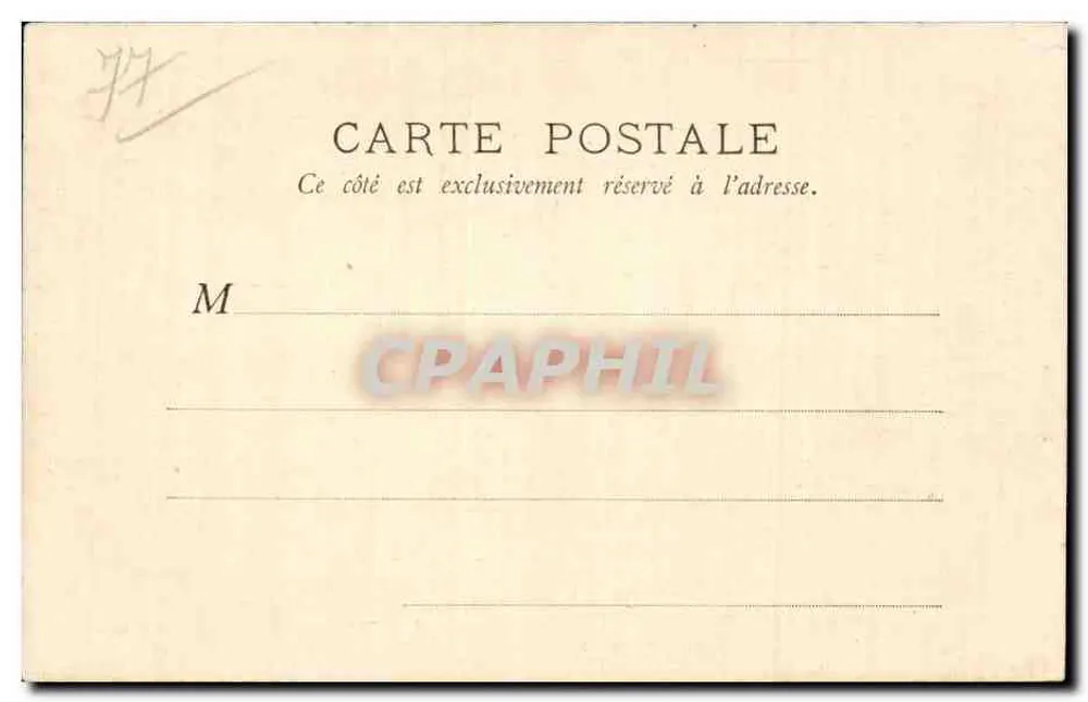 Absydę Katedry — Moret — B.F., Paryż - Rewers
