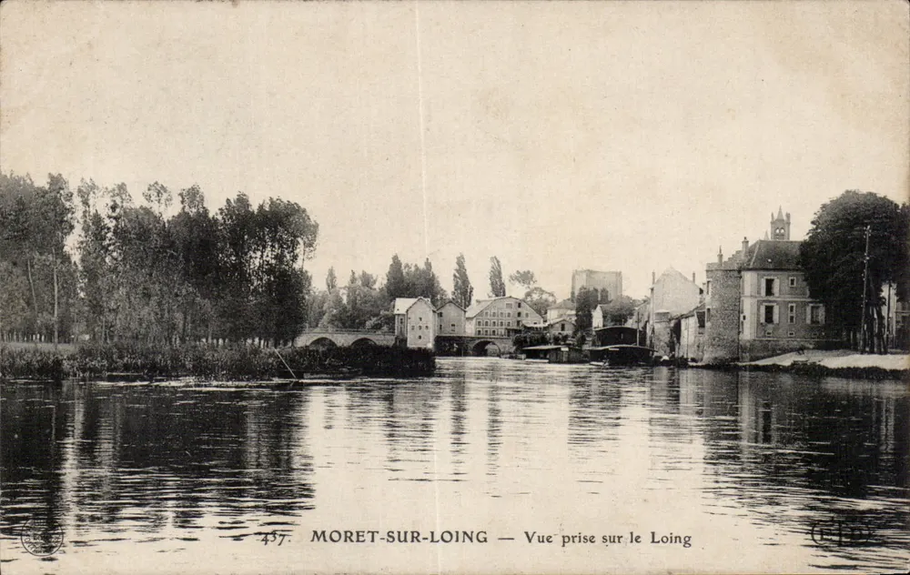 Moret-sur-Loing — Ansicht vom Loing — Verlag CIP, n° 437 - Vorderseite